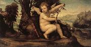 SODOMA, Il Cupid in a Landscape oil painting reproduction